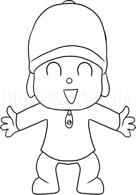 How To Draw Pocoyo Step By Step Drawing Guide By Dawn Dragoart