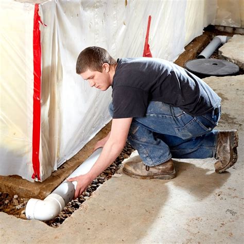 Basement Waterproofing How To Install A Water Drainage System