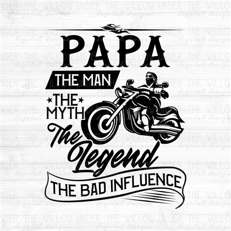 Motorcycle Papa Svg Png Digital Design Instant Download Etsy Good