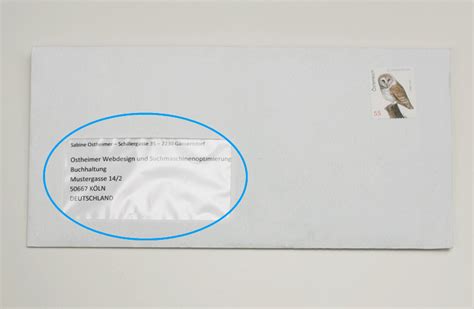 Die briefmarke und somit das porto ist abhängig von der größe und dem gewicht ihrer sendung und. Wohin Briefmarke Bei Din A4 Umschlag Mit Fenster