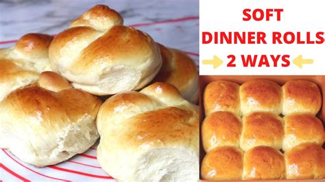How To Make Easy Bread Rolls At Home 2 Different Shapes Of Bread Rolls Easy Recipe For