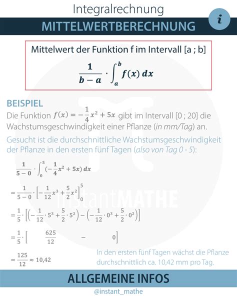 Mittelwertberechnung Instantmathe