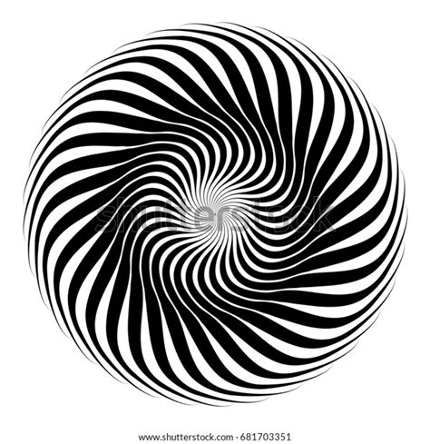 Hypnosis Spiral Concept Hypnosis Unconscious Chaos Stock Vector