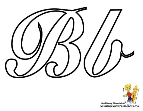 Classic Coloring Pages Alphabet | Cursive | Letters | Free - AZ