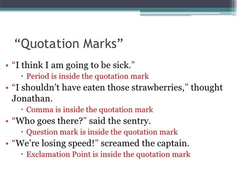 Punctuation Quotation Marks