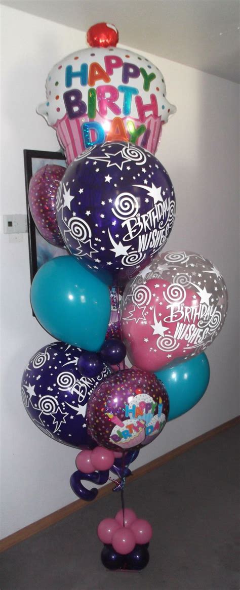 Buying is fast, easy, and secure. Small Birthday Cupcake balloon bouquet $80 creating by ...