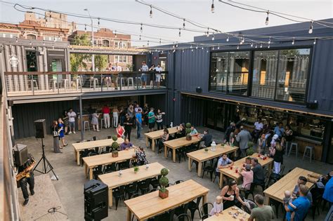 Tour Detroits Very First Shipping Container Food Hall Container