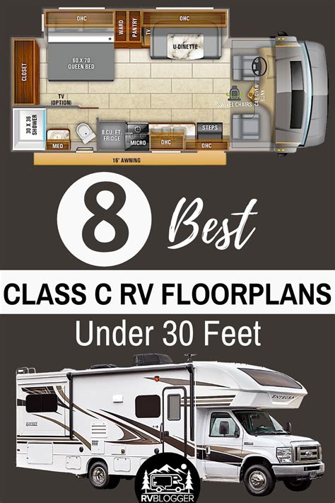 8 Best Class C Rv Floorplans Under 30 Feet Rvblogger