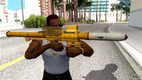 Hawk And Little Homing Launcher Gold Para Gta San Andreas