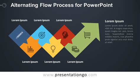 Free Editable 3d Process Flow Powerpoint Diagram Proc