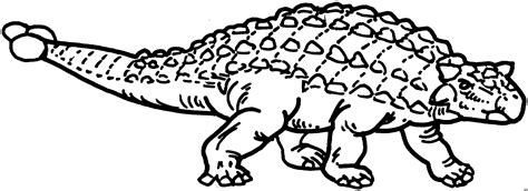 Coloring pages for adults and kids. Keulenschwanzdinosaurier Ausmalbild & Malvorlage (Tiere)