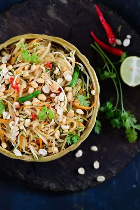How To Make Spicy Thai Green Papaya Salad Whiskaffair