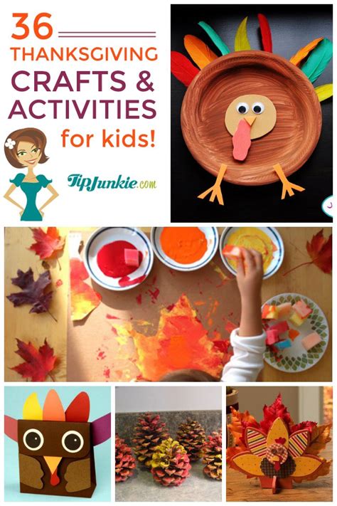 36 Thanksgiving Activities And Kids Crafts Tip Junkie