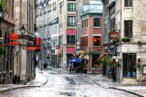 Old Montreal Empty Street Scene 2010 Photograph By John Rizzuto Pixels
