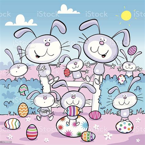 Easter Bunnies Stock Illustration Download Image Now Istock