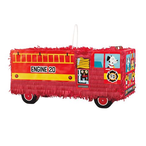 Fire Engine Piñata, 1 Count | Party Expert
