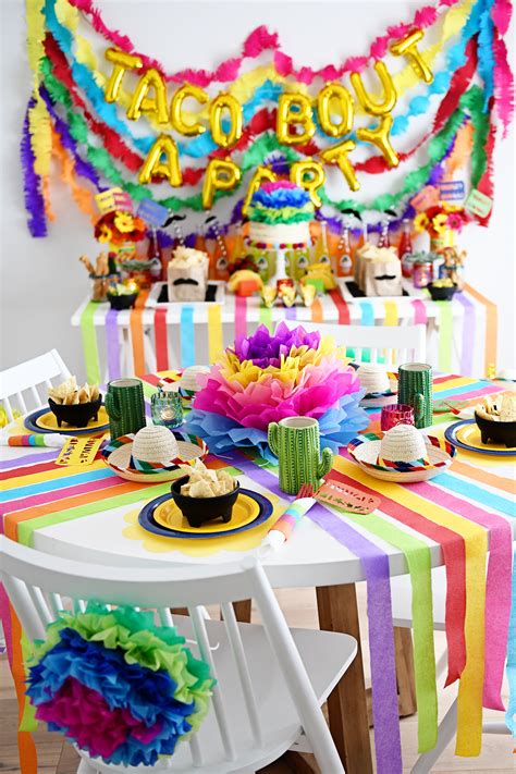 Shop now for the best mexican party decorations and fiesta party supplies available to you at amols'! Taco Bout A Party : Fiesta Party Ideas - Pink Peppermint ...