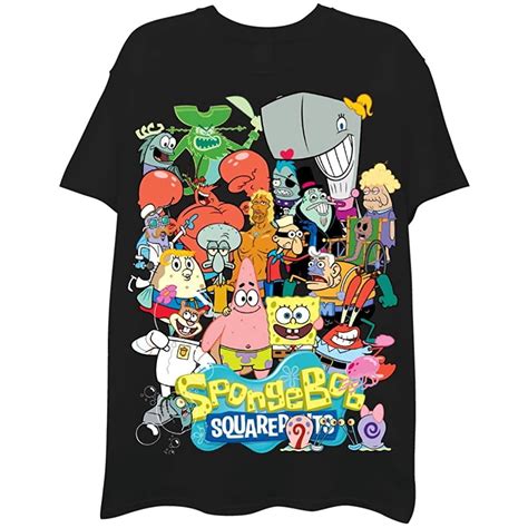 Spongebob Squarepants Mens Graphic Short Sleeve T Shirt Spongebob