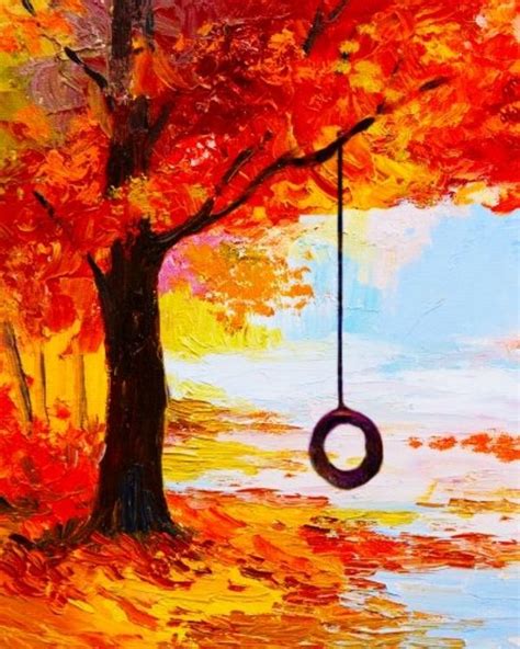 Easy Fall Acrylic Paintings Kermit Palma