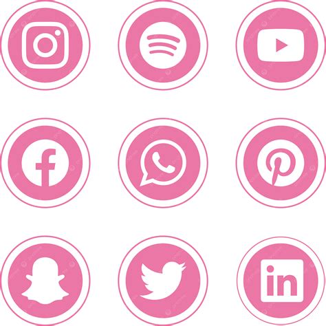 Icono De Redes Sociales Con Fondo Rosa Png Icono De Instagram Logo