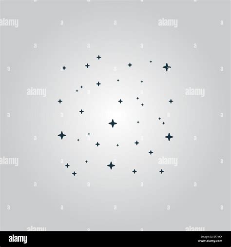 Starry Sky Icon Stock Photo Alamy