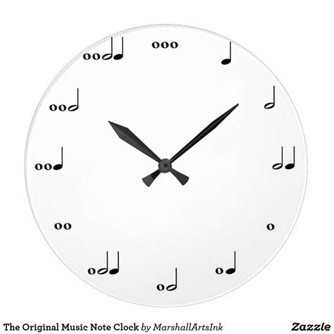 The Original Music Note Clock Zazzle Original Music Music Notes Clock