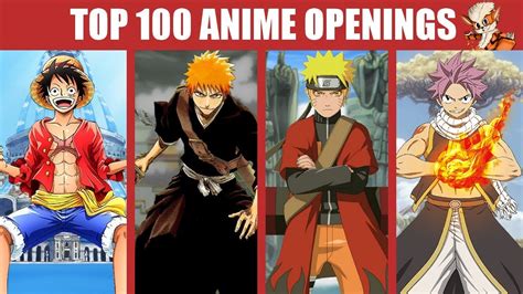 Mon Top 100 Anime Openings Of All Time Youtube