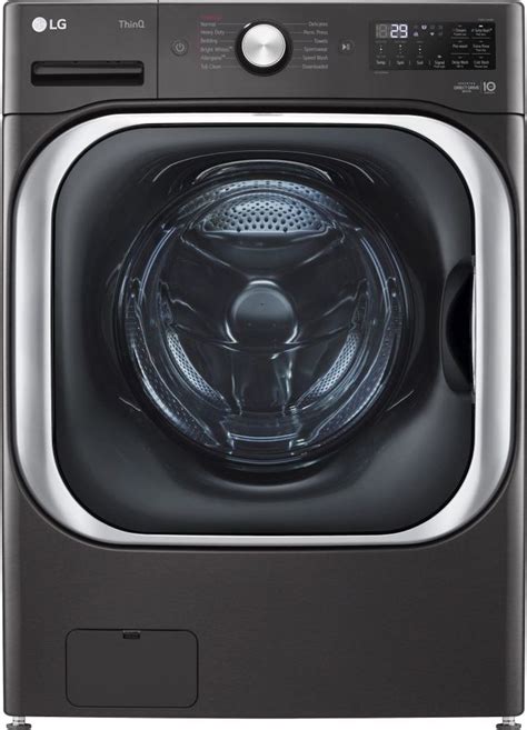 Lg 52 Cu Ft Black Steel Front Load Washer Appliances And Electronics