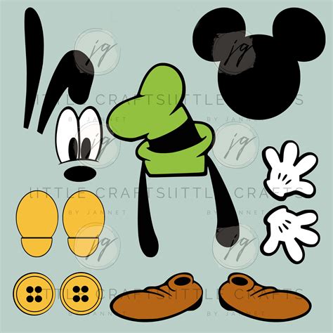 Mickey Mouse Shoe Template