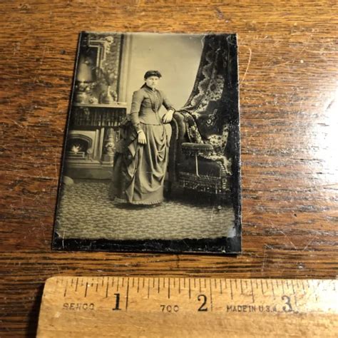 antique tintype victorian women dress civil war era photo photograph 14 99 picclick