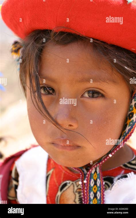 Young Girl In The Sacred Valley Near Cusco Peru Stock Photo Alamy
