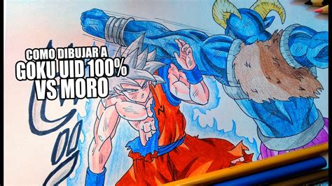 Como Dibujar A Goku Ultra Instinto Dominado Vs Moro Paso A Paso How
