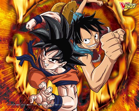 Goku And Luffy Dragon Ball Z Fan Art 35961802 Fanpop