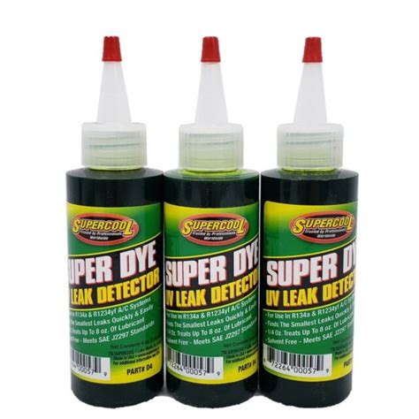 Ac Super Dye Green Uv Leak Detection Concentrate Lubricant 3 4oz