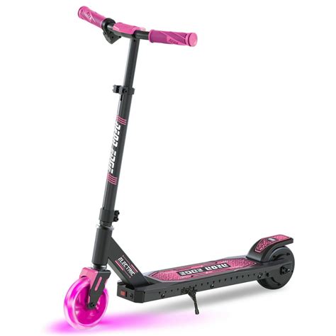 Neon Edge Electric Scooter For Kids Age 8 Years Pink Led Light Up