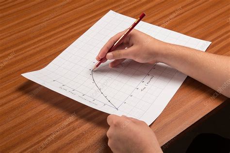 Drawing A Curved Line Graph Stock Image C0303779 Science Photo