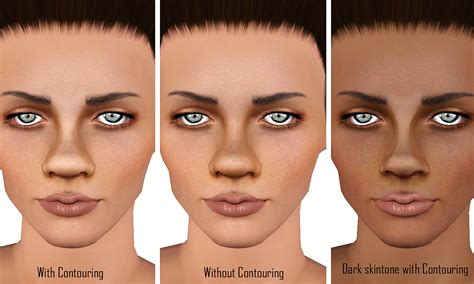 Mod The Sims Nose Contouring Blush