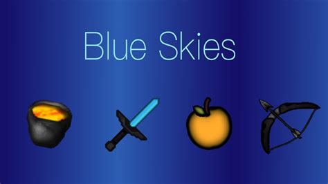 Minecraft Blue Skies Texture Pack Review Uhc Pvp Pack Youtube