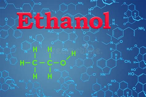 Fuel and chemical formula gasoline, (c8h16) diesel oil (c12h26) normal heptane, c7h16 isooctane, c8h18 benzene, c6h6 ethyl alcohol, c2h5 (oh) methyl alcohol, ch3 (oh) hydrogen, h2 carbon monoxide, co methane, ch4 propane, c3h8 butane. Ethanol Alcohol Chemical Molecule Structure Stock ...