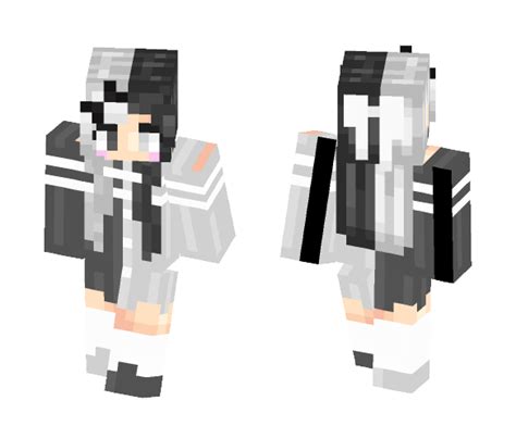 Download Black And White Minecraft Skin For Free