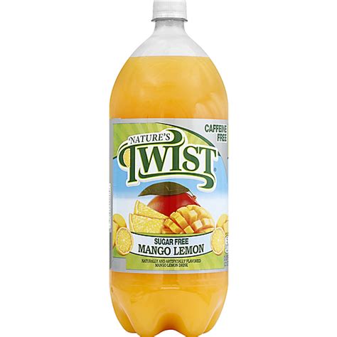 Natures Twist Flavored Drink Sugar Free Mango Lemon Beverages