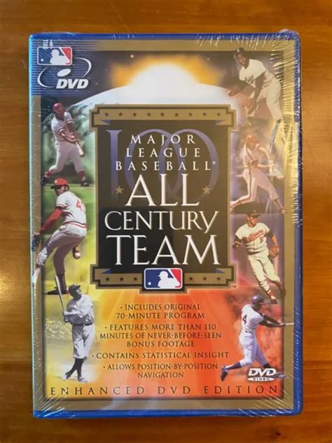 Major League Baseball All Century Team Enhanced Dvd Brand New