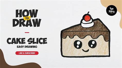Cake Slice Hello Friend Cute Cakes Easy Drawings 6 Years Bullet
