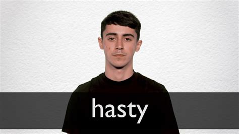 How To Pronounce Hasty In British English Youtube