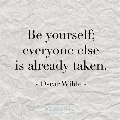 Be Yourself Oscar Wilde Quotes Quotesgram