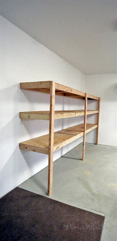 Best Diy Garage Shelves Attached To Walls Ana White Meopari