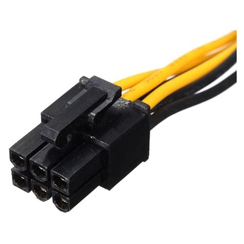 20cm Pci Express Pcie 4 6 Pin To 8 Pin Female Male Power Adapter Cable