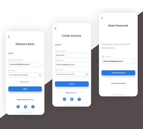 Signup And Login Ui Kit Resource For Adobe Xd Freebiesui