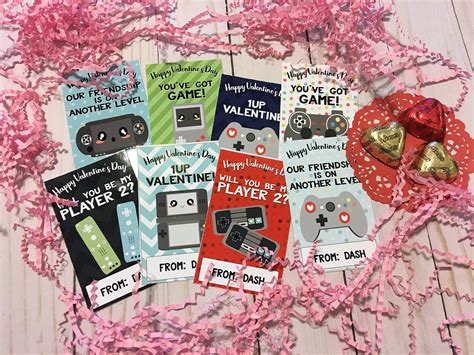 Printable Video Game Valentines Cards Gamer Valentines Cards School
