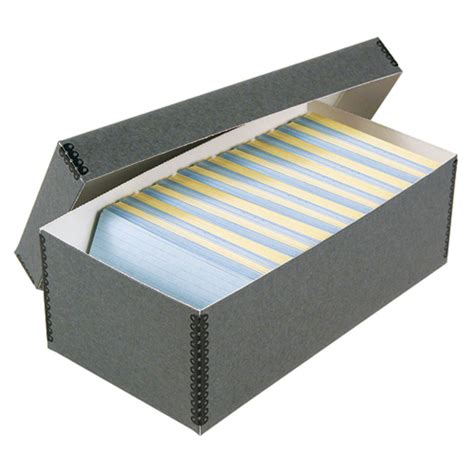Archival Storage Card File Boxes